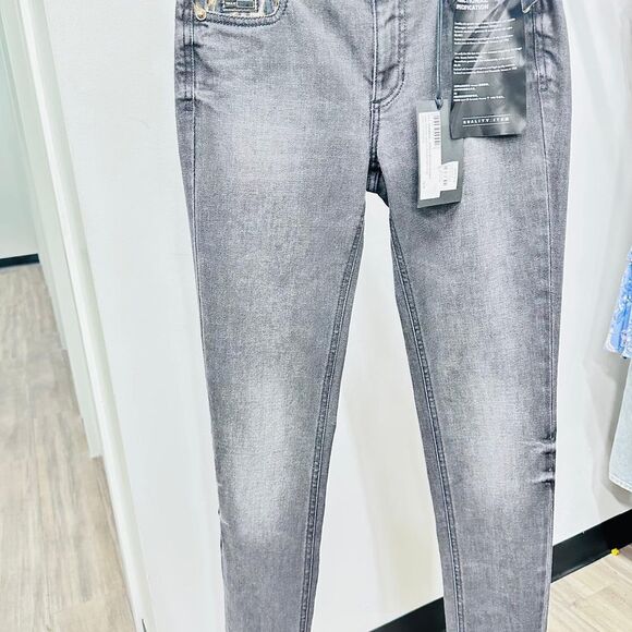 Versace Women's Dark Gray Jeans - Picture 1 of 7